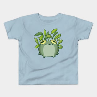 Cute frog and plants illustration Kids T-Shirt